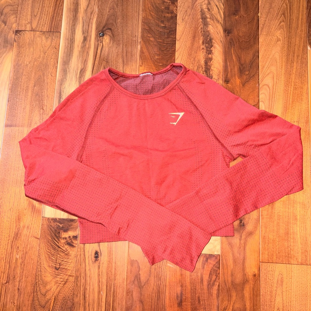 Gymshark Red Long Sleeve Tee